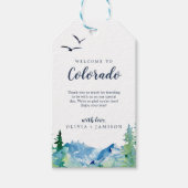 Colorado Destination Wedding Welcome Cadeaulabel (Voorkant)