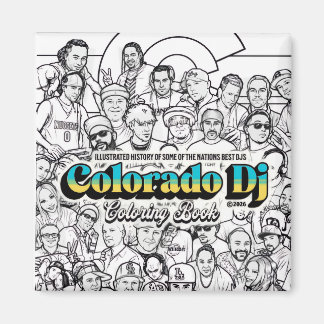 Colorado Dj kleurboek magneet