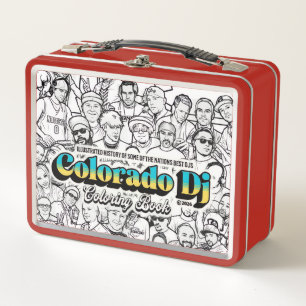 Colorado Dj kleurboek metalen lunchbox