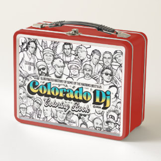 Colorado Dj kleurboek metalen lunchbox