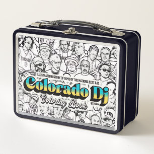 Colorado Djs kleurboek metalen lunchbox