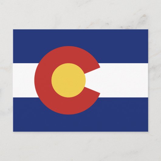 Colorado drapeau de l'état carte postale personnal (Devant)