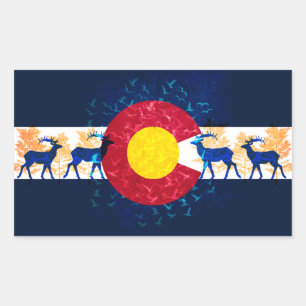 Colorado drapeau nature décors autocollants
