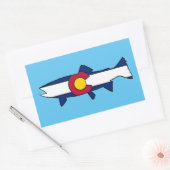 Colorado drapeau truite rectangle stickers (Enveloppe)