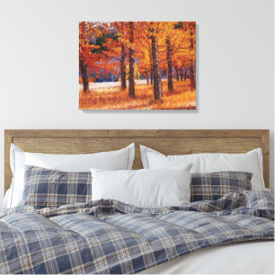 Colorado-espen in levendige herfstpracht canvas afdruk