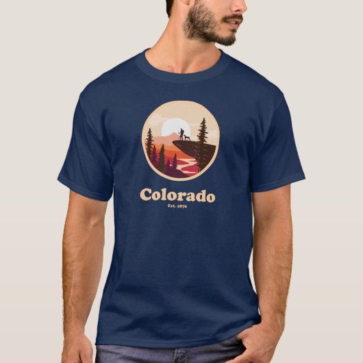 Colorado Est 1876 Dark T-Shirt (Devant)