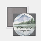 Colorado Family Reunion Mountain Fridge Magneet (Voorkant / Achterkant)