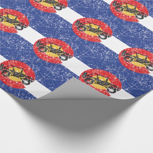 Colorado Flag 4 Wheeler Cadeaupapier (Hoek)
