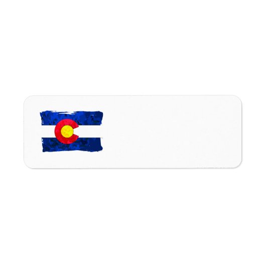 COLORADO FLAG Adresetiketten Etiket (Voorkant)