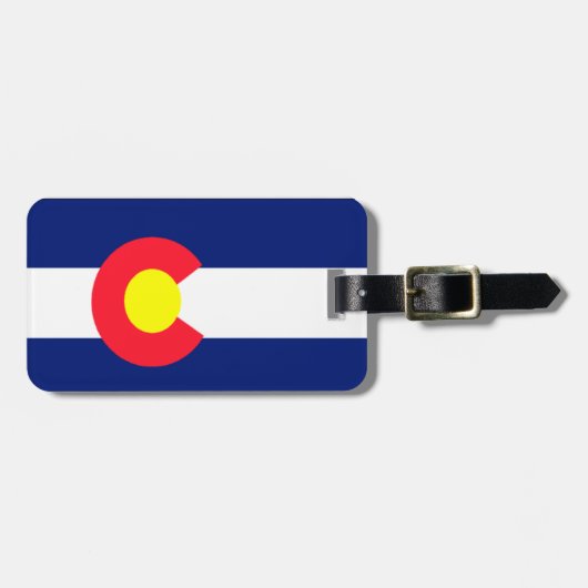 Colorado Flag Bagagelabel (Voorkant horizontaal)