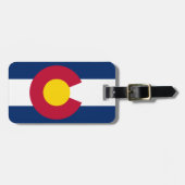 Colorado Flag Bagagelabel (Voorkant horizontaal)