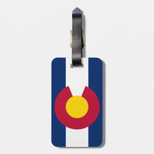 Colorado Flag Bagagelabel (Achterkant verticaal)