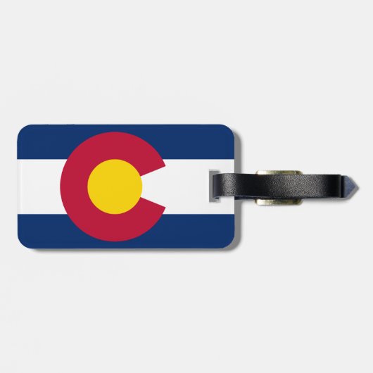 Colorado Flag Bagagelabel (Achterkant horizontaal)