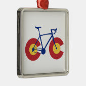 Colorado Flag Bicycle Metalen Ornament (Rechts)