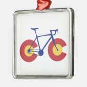 Colorado Flag Bicycle Metalen Ornament (Links)
