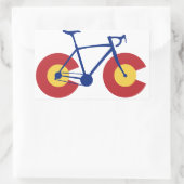 Colorado Flag Bicycle Rechthoekige Sticker (Tas)