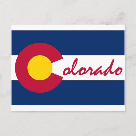 Colorado Flag Briefkaart (Voorkant)