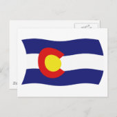 Colorado Flag Briefkaart (Voorkant / Achterkant)