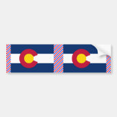 Colorado Flag Bumpersticker (Voorkant)