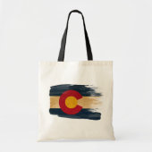 Colorado Flag Canvas tassen (Voorkant)