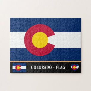 Colorado Flag & Colorado State USA/America Legpuzzel