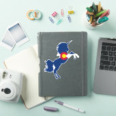 Colorado Flag Eenhoorn Sticker (iPad Cover)