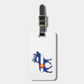 Colorado Flag Elk Bagagelabel (Voorkant verticaal)
