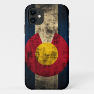 Colorado Flag Grunge iPhone 5 Hoesje