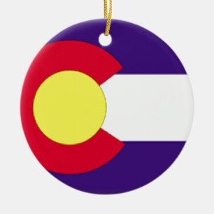 Colorado Flag Keramisch Ornament