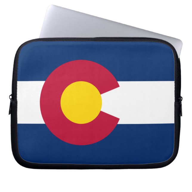 Colorado Flag Laptop Sleeve (Voorkant)