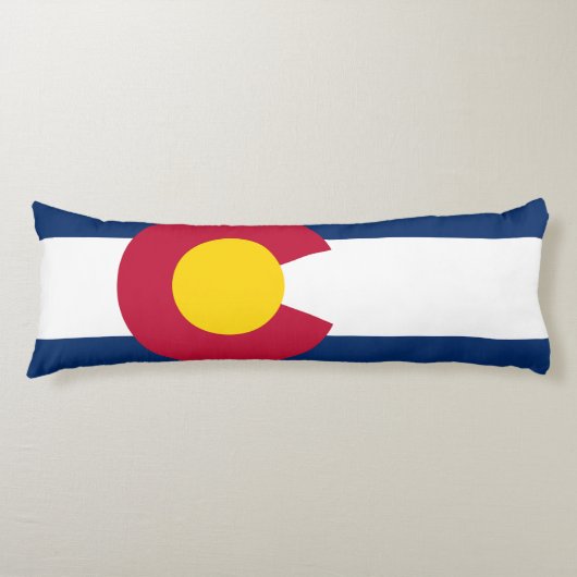 Colorado Flag Lichaamskussen (Voorkant)