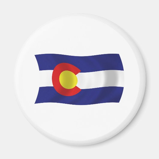 Colorado Flag Magnet Magneet (Voorkant)