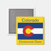 Colorado Flag Magnet Magneet (Voorkant / Achterkant)