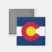 Colorado Flag Magnet Magneet (Voorkant / Achterkant)