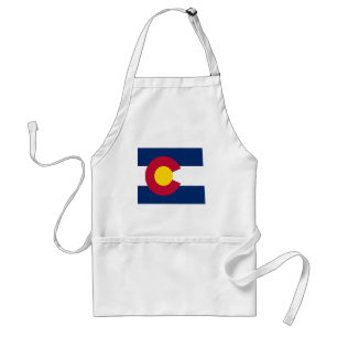 Colorado Flag Map Standaard Schort