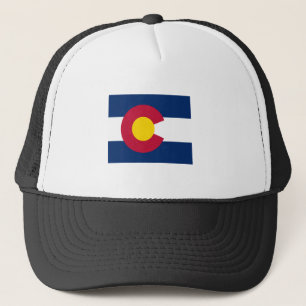 Colorado Flag Map Trucker Pet