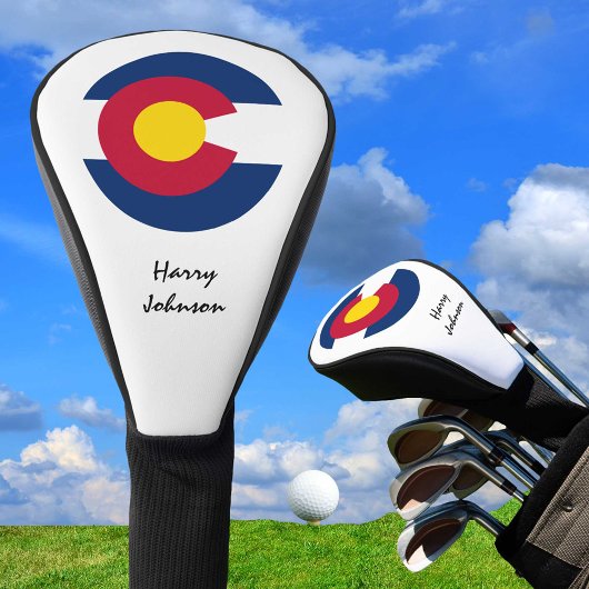 Colorado Flag & Monogrammed Golfclubs Hoesjes Vere Golfheadcover