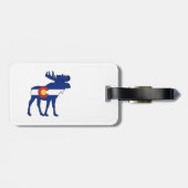 Colorado Flag Moose Bagagelabel (Achterkant horizontaal)