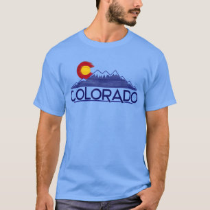 Colorado Flag Mountain Colorful Colorado H T-shirt