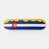 Colorado Flag Mountain Range Schaats Deck Skateboard (Horizontaal)