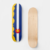 Colorado Flag Mountain Range Schaats Deck Skateboard (Voorkant)