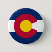 Colorado Flag Pinback Button (Voorkant)