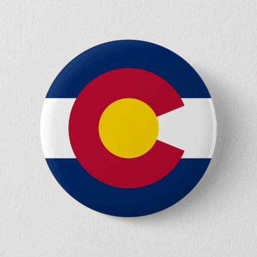 Colorado Flag Pinback Button (Voorkant)