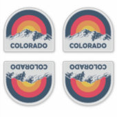 Colorado Flag Pride Sticker (Voorkant)