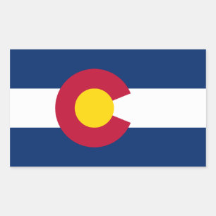 Colorado Flag Rechthoekige Sticker