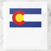 Colorado Flag Rechthoekige Sticker (Tas)