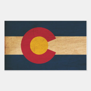 Colorado Flag Rechthoekige Sticker