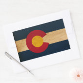 Colorado Flag Rechthoekige Sticker (Envelop)