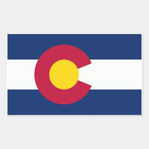 Colorado Flag Rechthoekige Sticker
