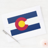 Colorado Flag Rechthoekige Sticker (Envelop)
